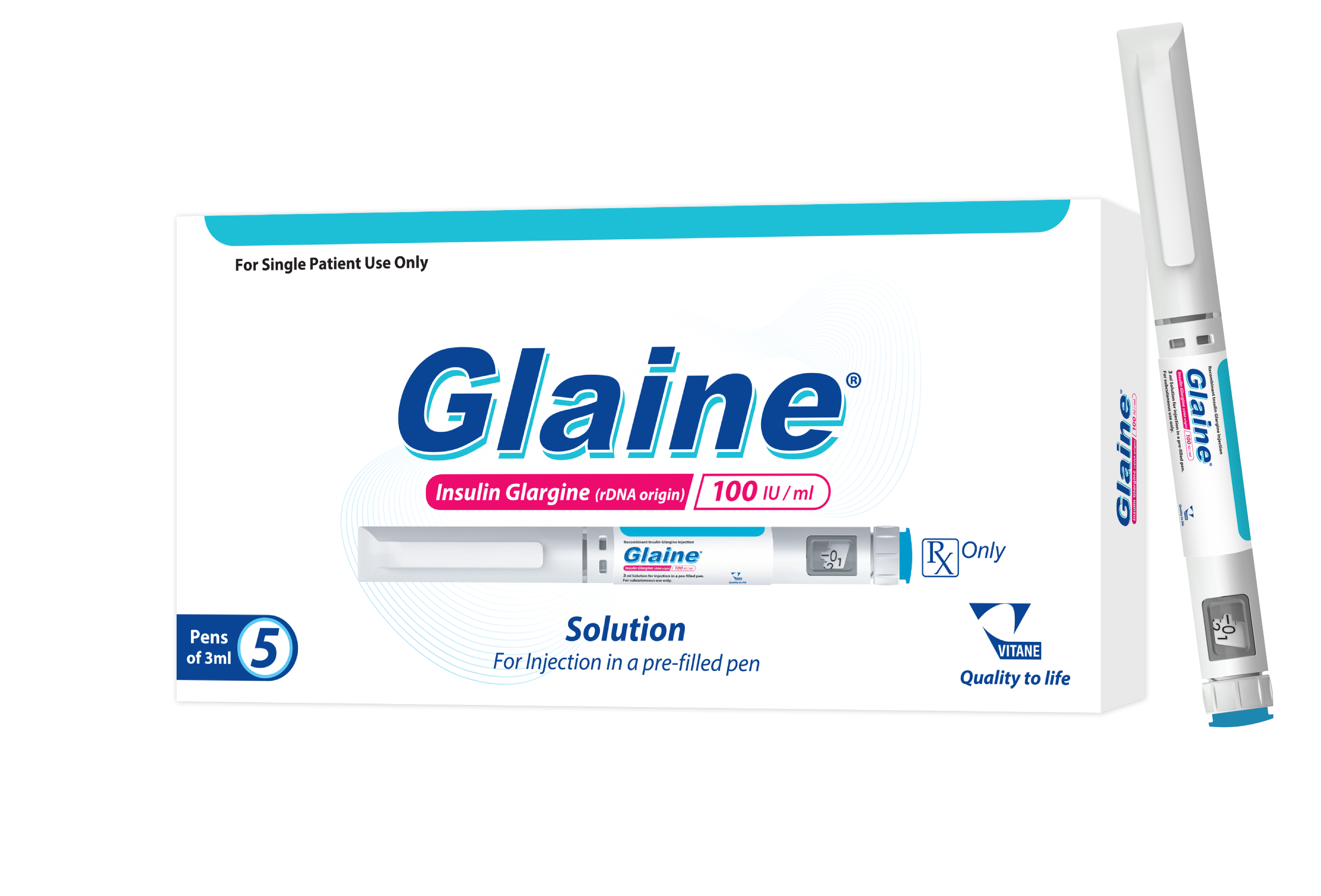 Glain - Insulin Glargine (rDNA origin) 100 IU / ml