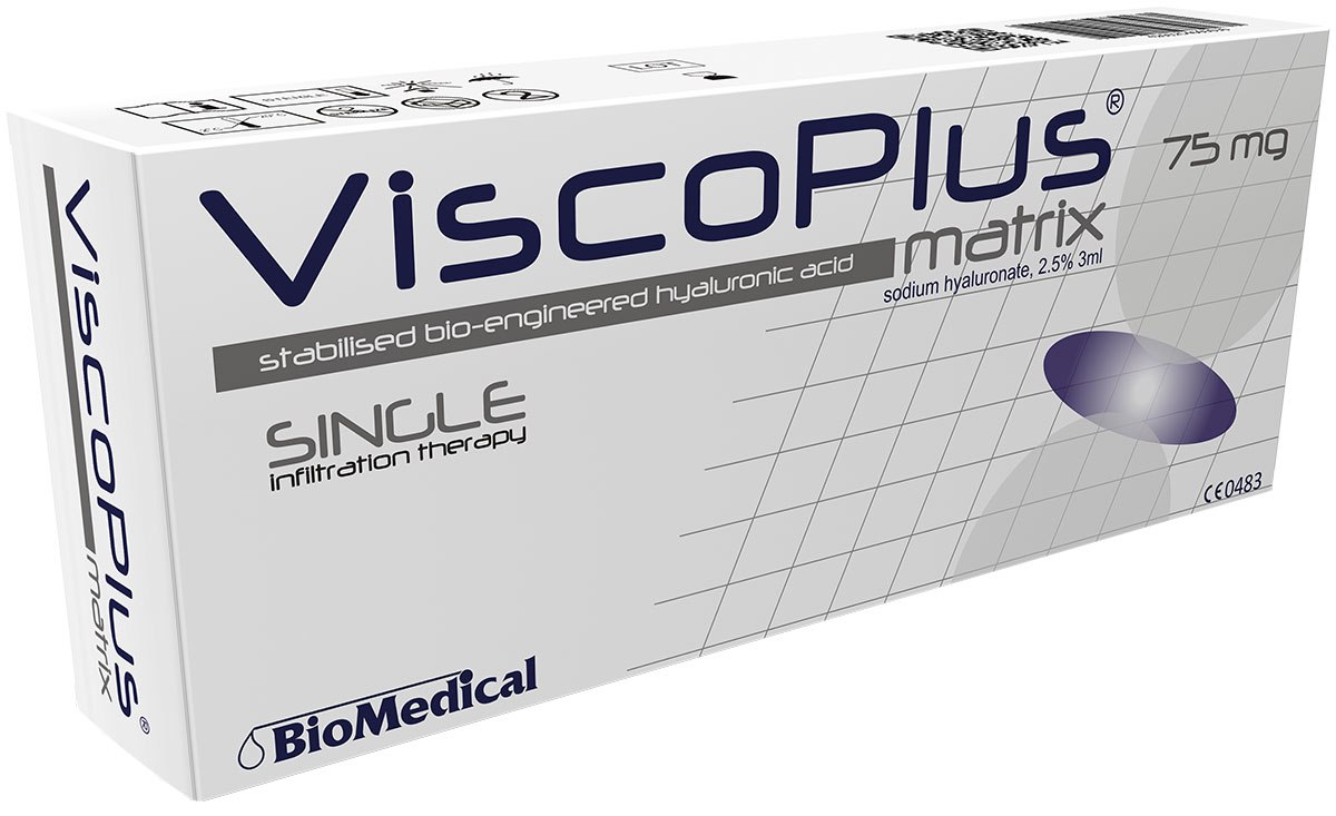 ViscoPlus Matrix intra-articular long term single infiltration hyaluronic acid