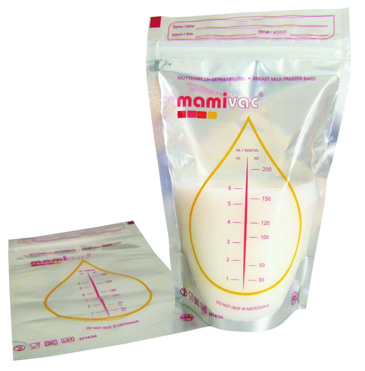 mamivac® breast milk freezer bags