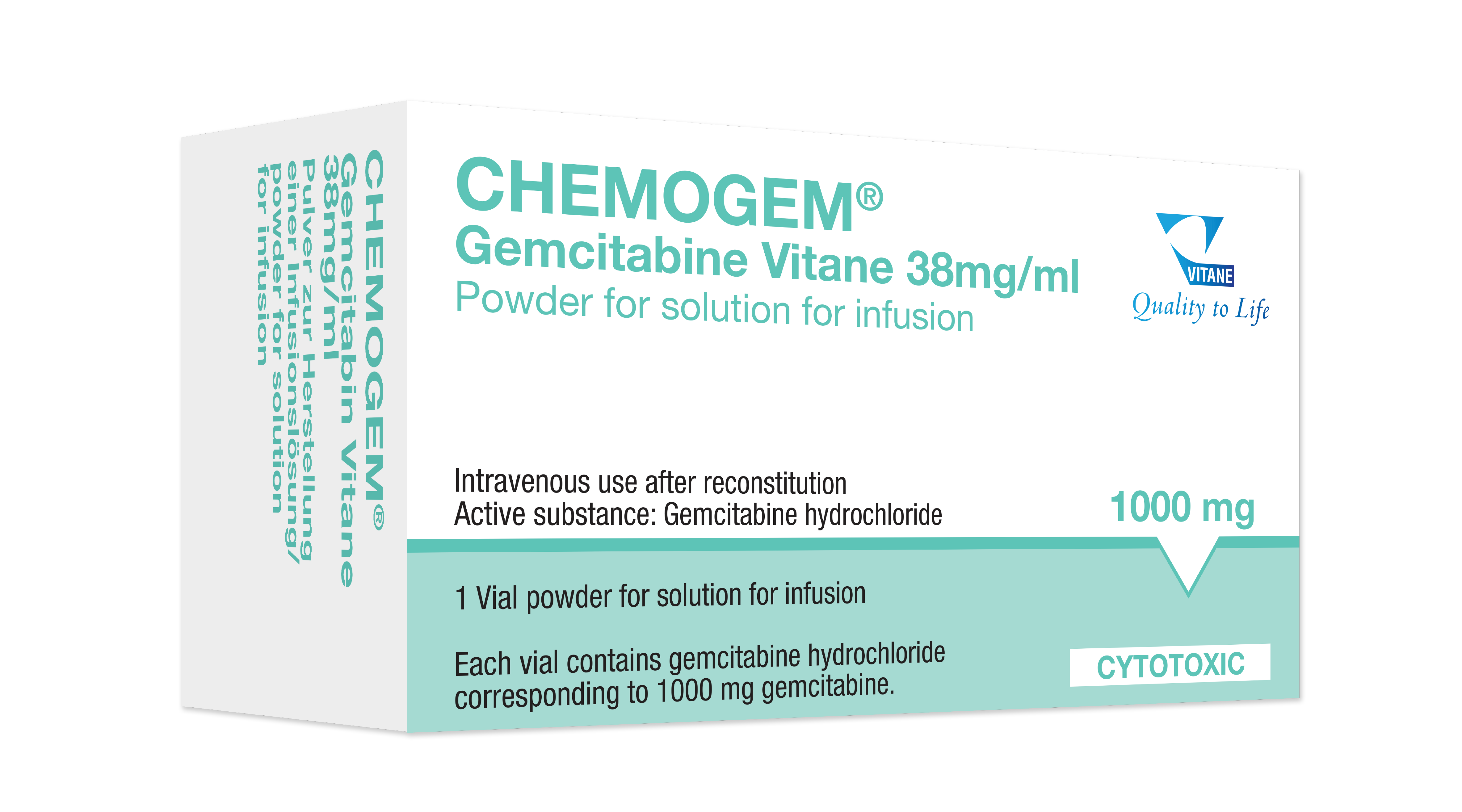 CHEMOGEM - Gemicitabin Vitane 38mg/ml