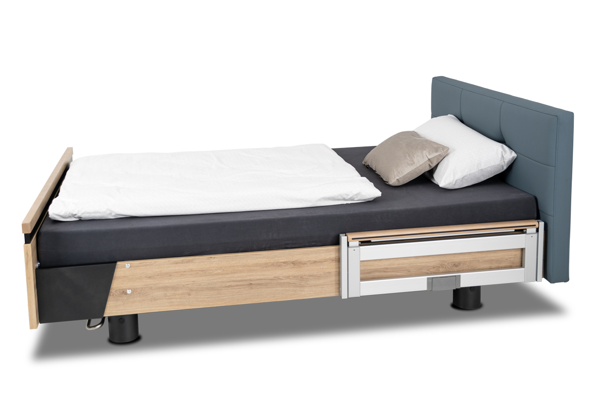 Design care bed AURA 120 cm (leather design)