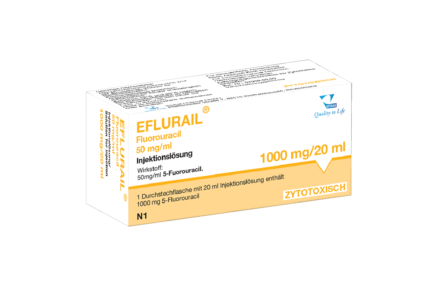 EFLURAIL - 5-Fluorouracil Vitane 50mg/ml