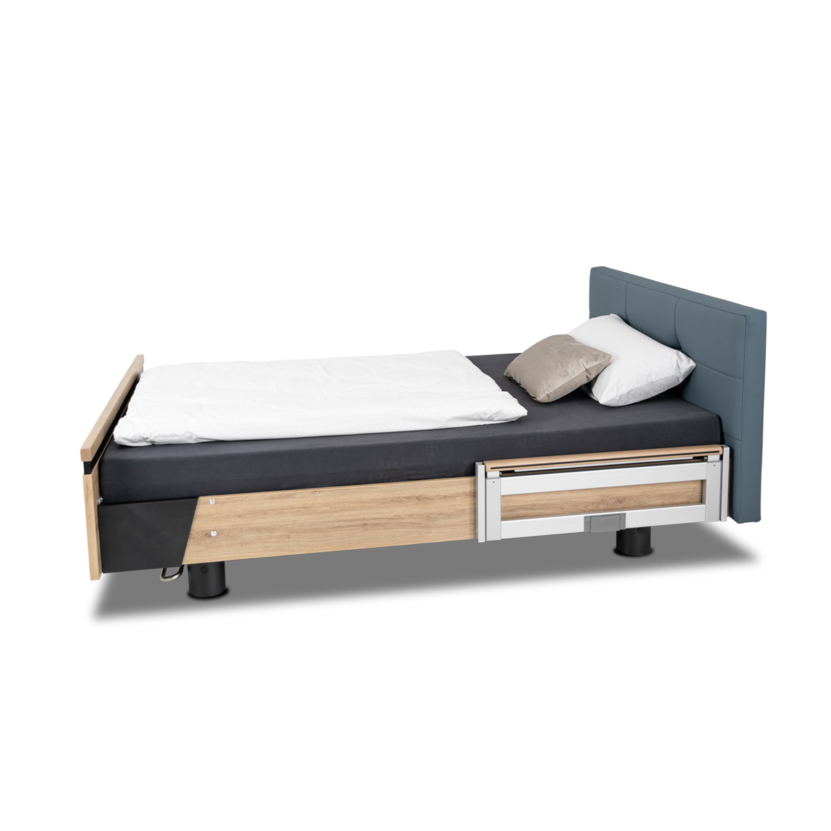 Design care bed AURA 120 cm (leather design)